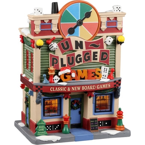 Lemax - Unplugged Games, B/o Led - Kersthuisjes & Kerstdorpen