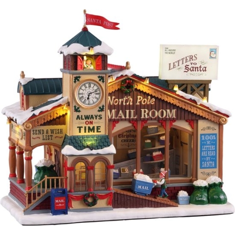 Lemax - North Pole Mail Room, With 4.5v Adaptor - Kersthuisjes & Kerstdorpen