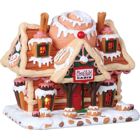 Lemax - Cinna-swirl Cabin -  B/o (4.5v) - Kersthuisjes & Kerstdorpen