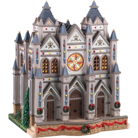 Lemax - Christmas At The Cathedral- B/o Led - Kersthuisjes & Kerstdorpen