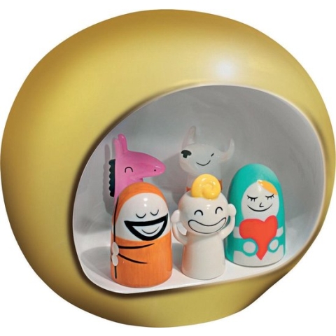 Alessi Kerststal - Presepe - AMGI10 GD - Goud - door Massimo Giacon