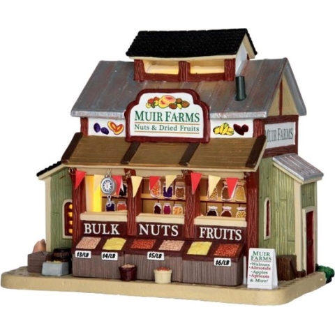 Muir farms, nuts & dried fruits, b/o led
