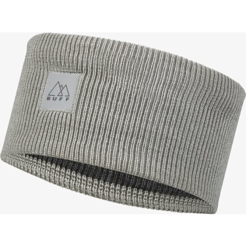 BUFF® Crossknit Headband SOLID LIGHT GREY - Hoofdband Unisex