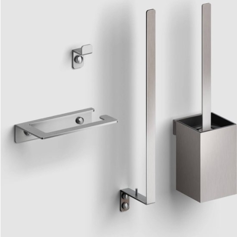 Clou Fold accessoireset geborsteld RVS