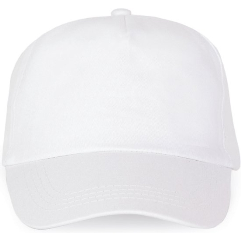Cap Unisex One Size K-up White 100% Katoen