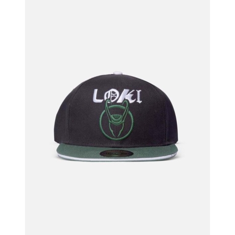 Marvel Loki Snapback Pet Logo Zwart/Groen