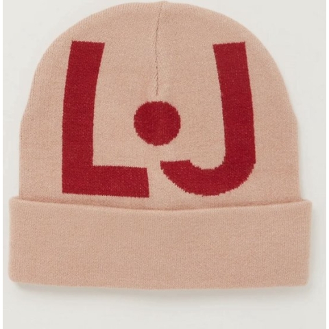 Liu Jo Muts met logo - Rood/ Brons - One Size