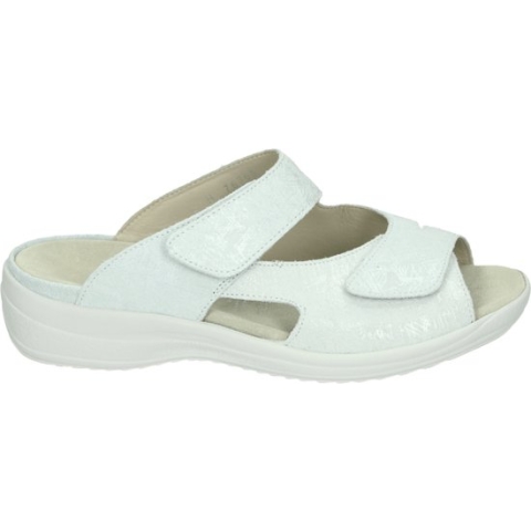 Strober HANNA 74003H - Volwassenen Dames slippers - Kleur: Wit/beige - Maat: 41