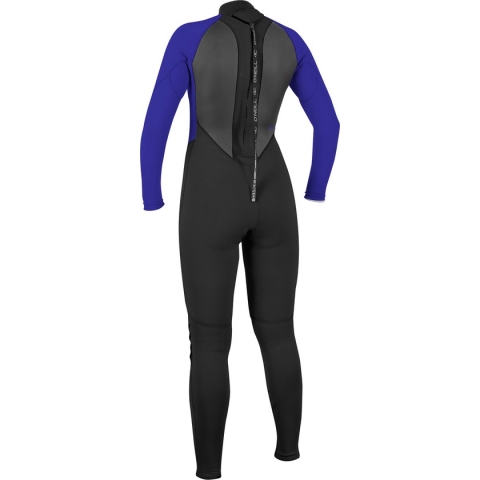O'Neill Dames Reactor II 3/2mm Rug Ritssluiting Wetsuit - Bl