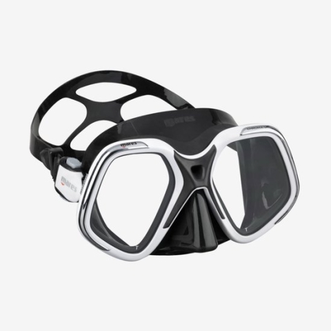 Mares chroma up duikmasker zwart - wit