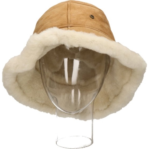 Warmbat Moree dames muts - Cognac - Maat M