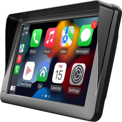Navigatiesysteem 7 inch - 2023 - Apple Carplay (draadloos) - Android Auto - Universeel - Bluetooth - Touchscreen - Autonavigatie / CarPlay
