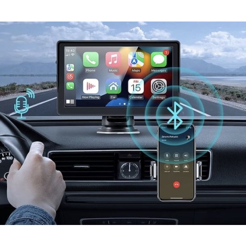 Car Essentials - Apple Carplay & Android Auto - Los Scherm Auto - Bluetooth verbinding - Universeel Navigatiescherm