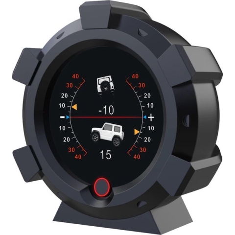 Monitor voor Auto - Hellingmeter - Hoogtemeter - Klok - GPS & Snelheidsmeter in 1 - Dashboard Montage - Zwart - Auto