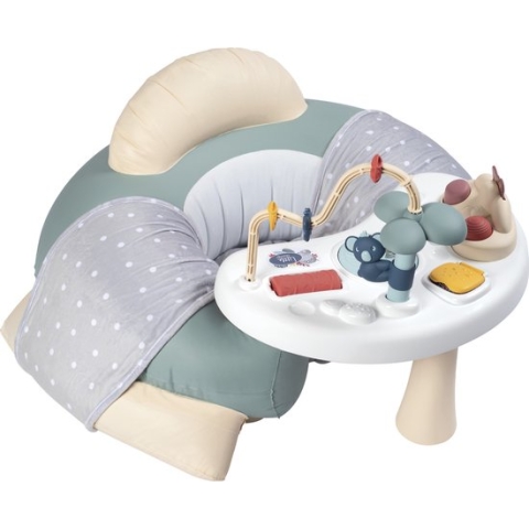Smoby - Little Smoby - Cosy Seat - Activiteitentafel - opblaasbare stoel heeft armleuningen bedekt met stoffen bekleding, met een tablet met speelse leeractiviteiten