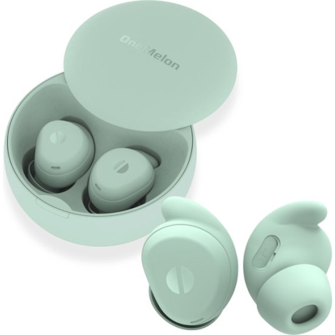 OneMelon Drops - draadloze oordopjes - kleine oordopjes - bluetooth 5.3 oortjes o.a. voor slapen - ANC en Transparency mode - ENC microfoon - touch bediening - geschikt voor iPhone en Android - usb-c - draadloos opladen - slaapoordopjes - sleep mode