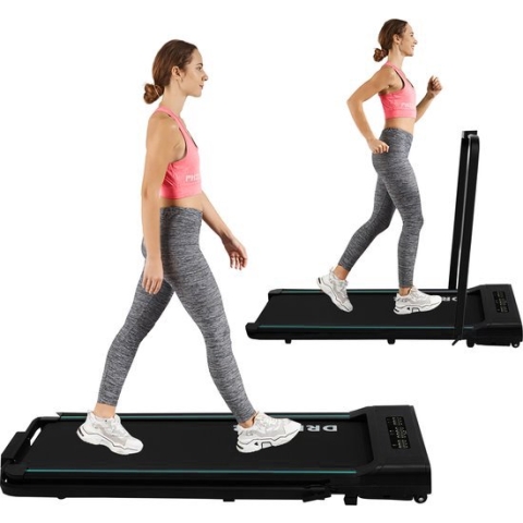 Dreaver S340 Loopband - Inklapbaar - 1-10km/u - Inclusief Beschermmat - Wandelband - Walking Pad - Opvouwbare Loopband - Walkingpad - Treadmill - Loopband Elektrisch
