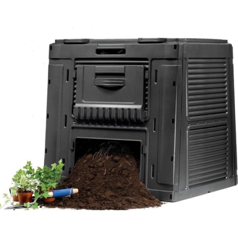 CURVER OUTDOOR Tuincomposter met voet 470L E-COMPOSTER Keter - Zwart