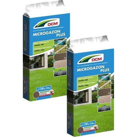 Dcm Microgazon Plus 250 m2 - Gazonmeststoffen - 2 x 20 kg (Mg)