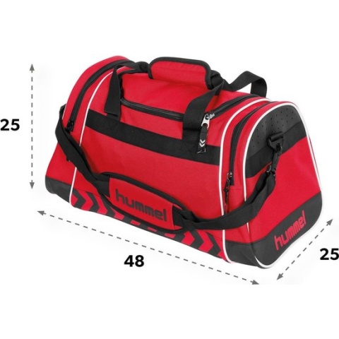Hummel SporttasVolwassenen - rood/zwart