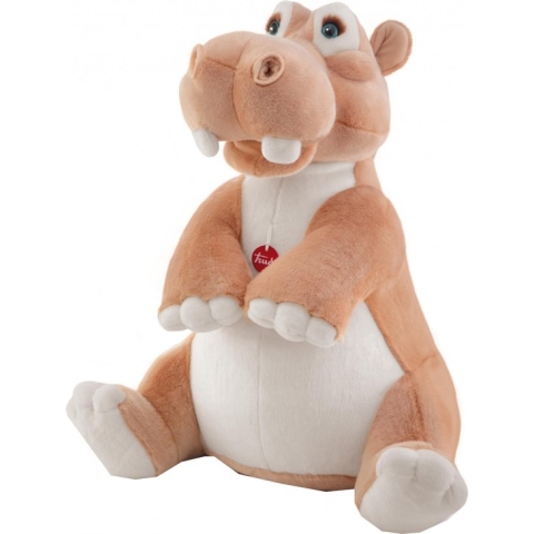 Trudi Knuffel Nijlpaard Pamela 75 Cm Bruin