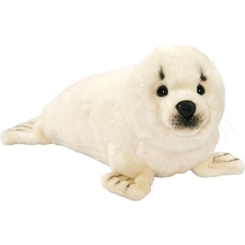Hansa Zeehond Knuffel wit