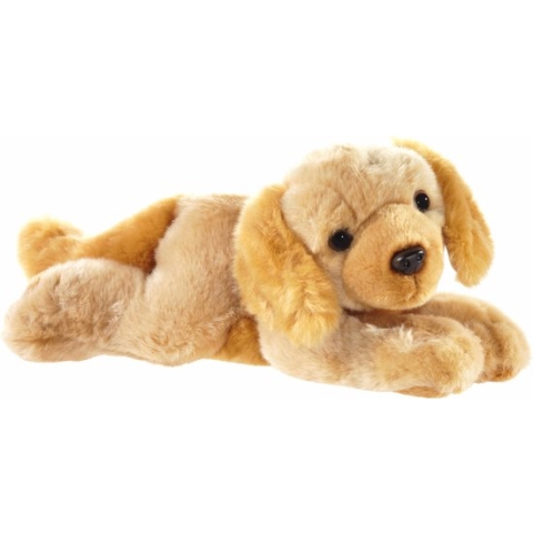 Pluche blonde Labrador hond knuffel 32 cm - Honden huisdieren knuffels - Speelgoed voor kinderen