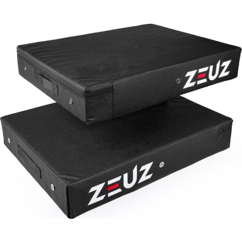 ZEUZ® 2 Stuks Drop Pad Set - Crash Pads – Gewichthefffen, Powerlifting, CrossFit & Fitness - Zwart