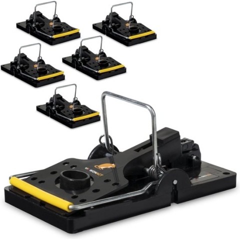 Wonact - Rattenval - Rattenklem - 6 stuks - Rattenvallen voor binnen en buiten - Rattengif alternatief