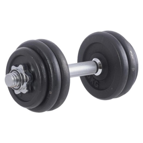 Rucanor Halterset - 15 kg - Zwart