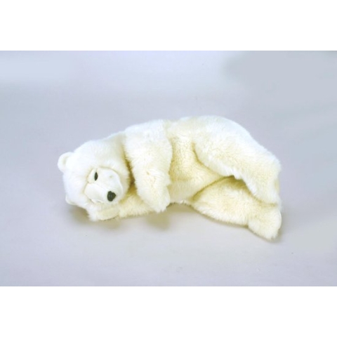 Pluche witte beer slapend, Hansa
