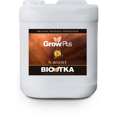 BioTka GROW PLUS (N-Boost) 5 Ltr. (plantvoeding - biologische voeding - biologische plantvoeding - planten - bio supplement - hydro plantvoeding - plantvoeding aarde - stikstof - kokos voeding – coco - organische plantenvoeding - booster - N)