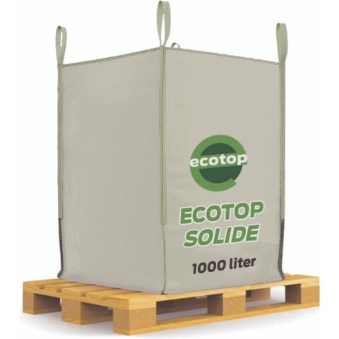 Ecotop Solide in Big Bag 1000L | Meststof op basis van koemest met natuurlijke toevoeging van wormenmest, lavameel en micro-organismen.