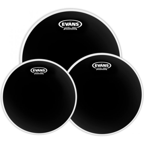 Evans velSet Onyx, zwart, standaard, ETP-ONX2-S - Drumvellen set