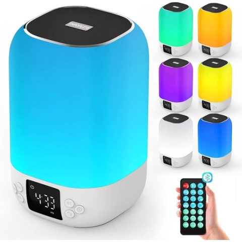 Musky® White Noise Machine volwassenen - Witte ruis - Bluetooth Speaker - Slaaptrainer - Multifunctioneel - Beter slapen - Slaaphulp - Slaaprobot