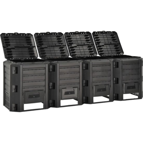 vidaXL-Compostbak-1600-L-zwart