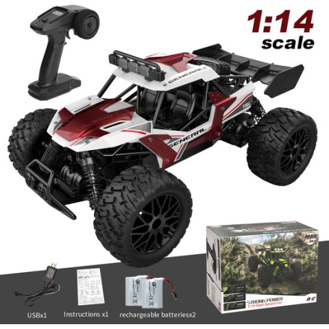 Fuegobird RC Auto - RC Voertuig - hoge snelheid speelgoedauto - off-road speelgoedauto - wit rood