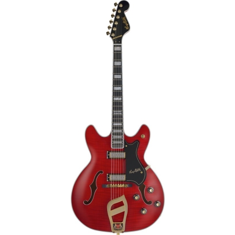 Elektrische gitaar Hagstrom 67' Viking Wild Cherry Transparent