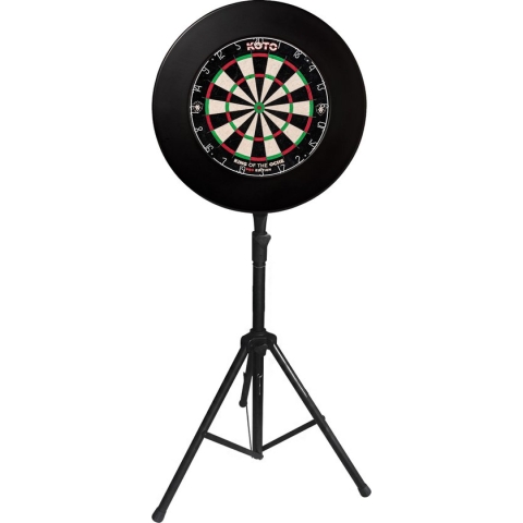 KOTO Heavy Dute Dartstandaard Incl. dartbordhouder, Geschikt voor Dartborden & Elektronische Dartborden, Verstelbare Hoogte voor Dartbord