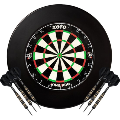 KOTO Pro Edition Surround Dartset - Darboard Set - Dartbord & Catchring