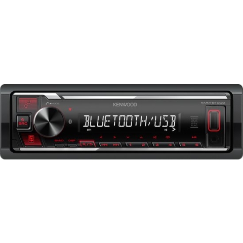 Kenwood KMM-BT209 Autoradio - Rood