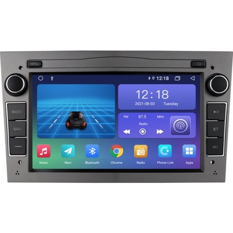 Opel Android 10 Navigatie  2gb / 32 gb   Multimediasysteem voor Astra Antara Vectra Corsa Combo Meriva Vivaro Zafira Signum Tigra Twintop Grijs