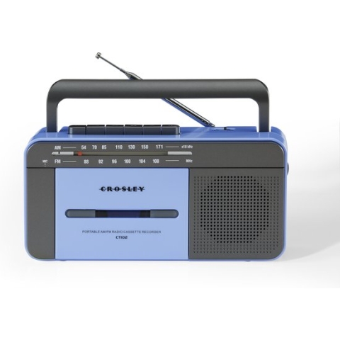 Crosley Draagbare Cassette Player - Blauw/Grijs