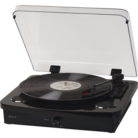 Denver Platenspeler Dual Bluetooth - Ingebouwde Speakers - USB - Retro - Hout - VPL230B