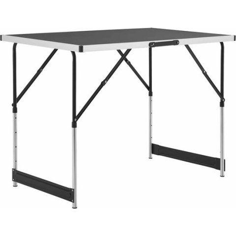 3 stuks Aluminium Vouwtafel / Klaptafel / Campingtafel - Multifunctioneel - Zwart