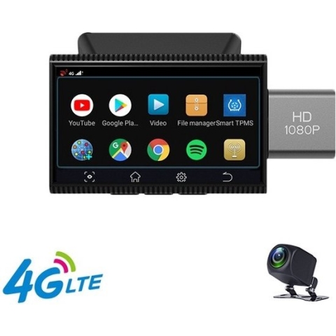 TechU™ Dashcam Voor en Achter Camera – M12 Zwart – Dashboardcamera – 3” Scherm – Full HD 1080P – GPS & Wifi – 150° Wijdhoeklens – Nachtvisie – Loop recording – Bewegingssensor – G-sensor – Parkeermodus – Incl. Achteruitrijcamera
