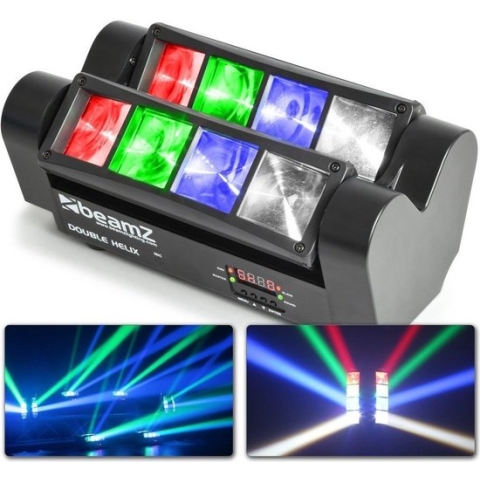 BeamZ MHL820 Double Helix - Spider moving head met 2 beweegbare barren met 4 LED's per bar
