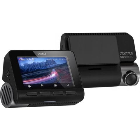 70Mai Dash Cam A800S 4K + Rear Cam Set - dashcam voor auto (voor en achter) - Zwart