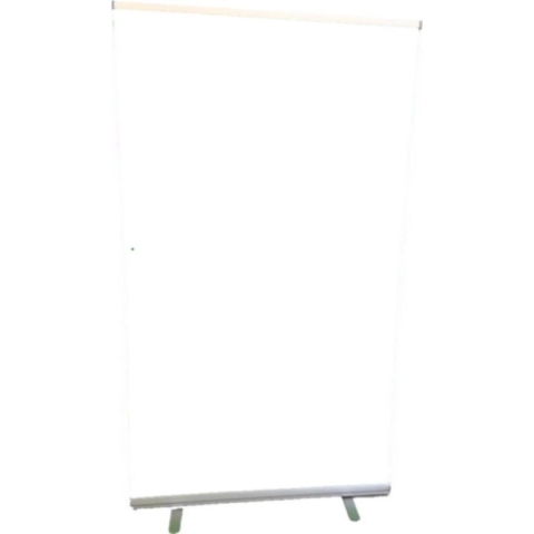Whitescreen 120cm x 200cm ultra wide + draagtas (Roll-up banner white screen)  | Witte Achtergrond Doek