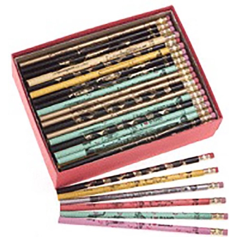 Doos Potloden Muziekmotieven, 144 stuks